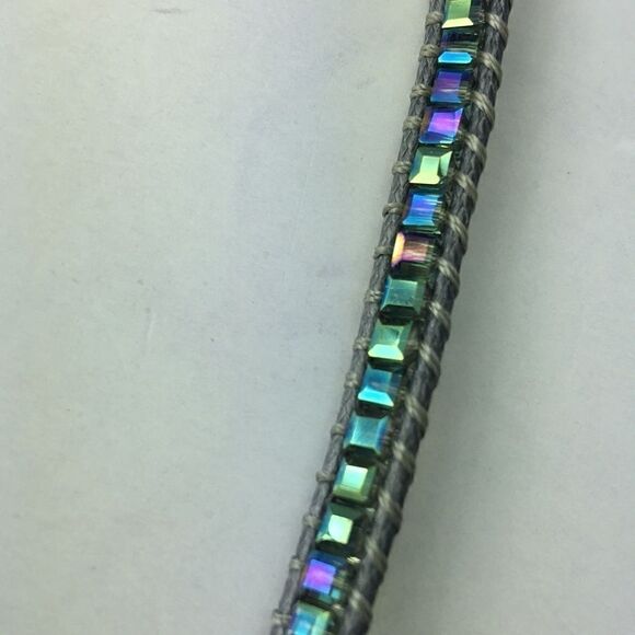 NEW Teal and grey wrap bracelet - Picture 4 of 6